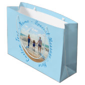 Upload Uw Foto Geschenkentas Gepersonaliseerde Tek Groot Cadeauzakje (Achterkant Gekanteld)