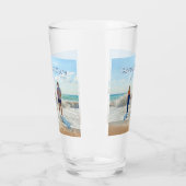 Upload Uw Foto Glas Cadeau met Aangepaste Tekst (Links)