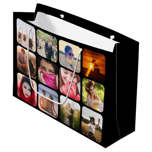 Upload uw foto groot cadeauzakje (Voorkant Gekanteld)