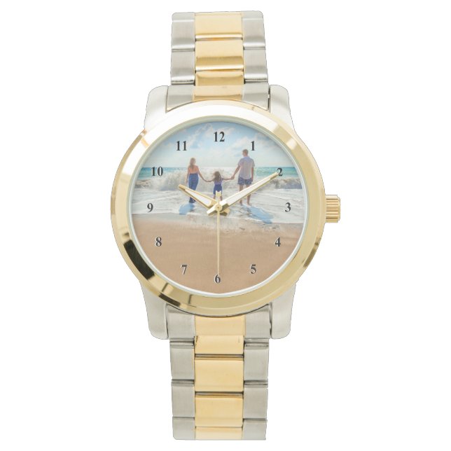 Upload uw foto horloge cadeau (Voorkant)