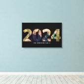 Upload uw foto in nieuwjaarsnummer 2024 canvas afdruk (Insitu (Houten vloer))