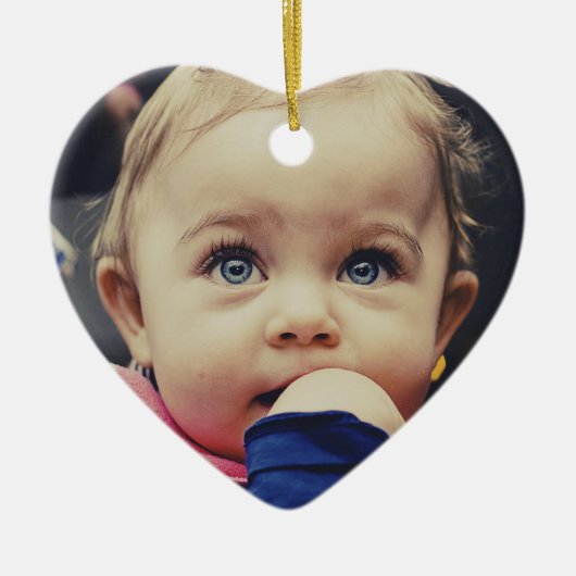 Upload uw foto keramisch ornament (Voorkant)