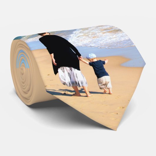 Upload Uw Foto Knoop Das Cadeau Kies Kleuren (Opgerold)