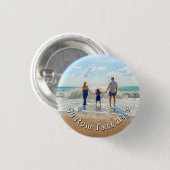 Upload uw foto knop Cadeau Voeg aangepaste tekst n Ronde Button 3,2 Cm (Voorkant /achterkant)
