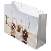 Upload uw foto large cadeautasje (Achterkant Gekanteld)