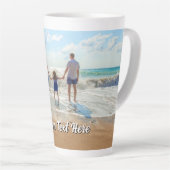 Upload Uw Foto Latte Mok Geschenk Gepersonaliseerd (Rechterhoek)