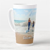 Upload Uw Foto Latte Mok Geschenk Gepersonaliseerd (Linkerhoek)
