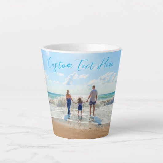 Upload Uw Foto Latte Mok Geschenk Voeg Aangepaste (Voorkant)