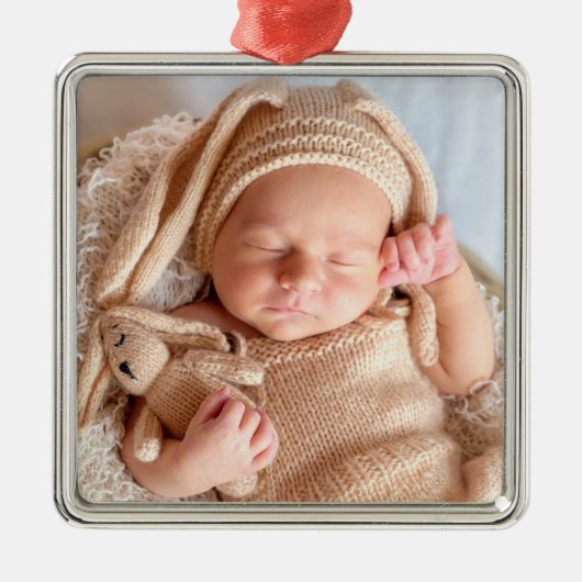 Upload uw foto metalen ornament (Voorkant)