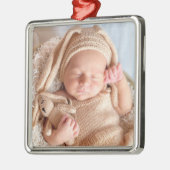 Upload uw foto metalen ornament (Links)