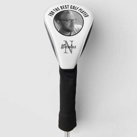 Upload uw foto monogrammed golfheadcover (Voorkant)