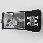 Upload uw foto monogrammed golfheadcover (Voorkant)