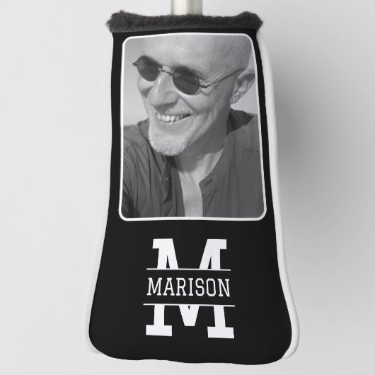 Upload uw foto monogrammed golfheadcover (Draai 90)