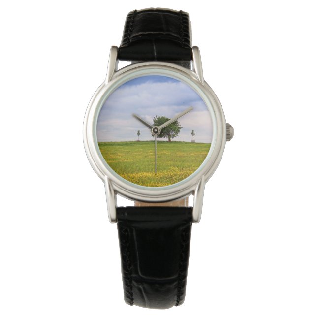Upload uw foto, natuur, dameshorloge horloge (Voorkant)