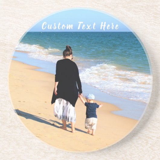 Upload Uw Foto Onderzetters Geschenk Gepersonalise (Voorkant)