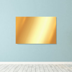 Upload uw foto op elegante gouden achtergrond canvas afdruk