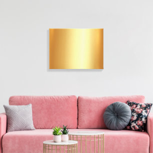 Upload Uw Foto op Glamoureuze Gouden Achtergrond Canvas Afdruk
