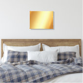 Upload uw foto op horizontale gouden achtergrond canvas afdruk (Insitu (Slaapkamer))