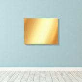 Upload uw foto op horizontale gouden achtergrond canvas afdruk (Insitu (Houten vloer))