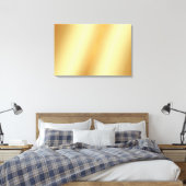 Upload uw foto op luxe achtergrond van blank goud canvas afdruk (Insitu (Slaapkamer))