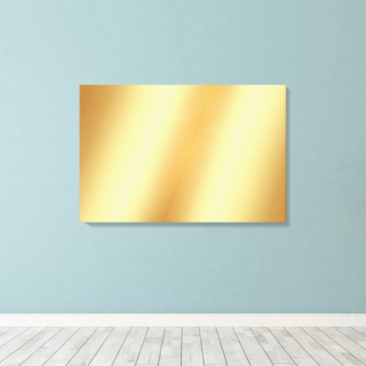 Upload uw foto op luxe achtergrond van blank goud canvas afdruk (Insitu (Houten vloer))