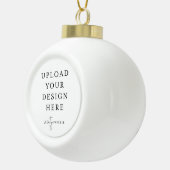Upload uw foto op maat keramische bal ornament (Rechts)