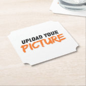 Upload uw foto papier coaster kartonnen onderzetters (Gekanteld)