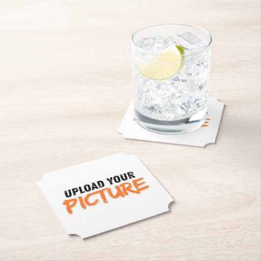 Upload uw foto papier coaster kartonnen onderzetters (Insitu)