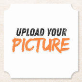 Upload uw foto papier coaster kartonnen onderzetters (Voorkant)