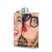 Upload uw foto | personaliseren met namen, data heupfles (Links)