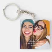 Upload uw foto | personaliseren met namen, data sleutelhanger (Voorkant)