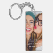 Upload uw foto | personaliseren met namen, data sleutelhanger (Voorkant Links)