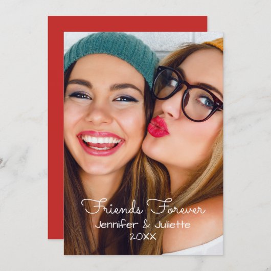 Upload uw foto | personaliseren met namen, datums (Voorkant / Achterkant)