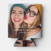 Upload uw foto | personaliseren met namen, datums blikjeskoeler (Voorkant)