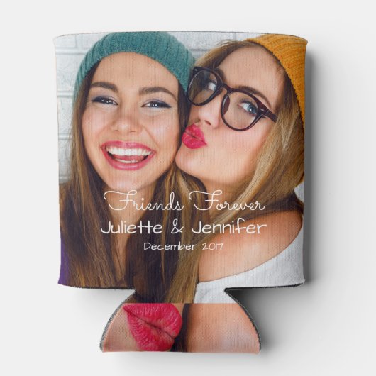 Upload uw foto | personaliseren met namen, datums blikjeskoeler (Achterkant)