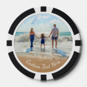 Upload Uw Foto Pokerfiches Geschenk Aangepaste Tek Poker Chips (Voorkant)