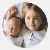 Upload uw foto ronde sticker (Voorkant)