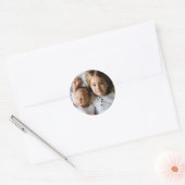 Upload uw foto ronde sticker (Envelop)