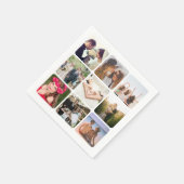 Upload uw foto servet (Hoek)