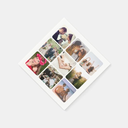 Upload uw foto servet (Hoek)