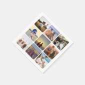 Upload uw foto servet (Hoek)