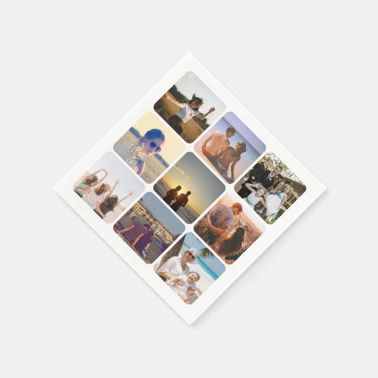 Upload uw foto servet (Hoek)