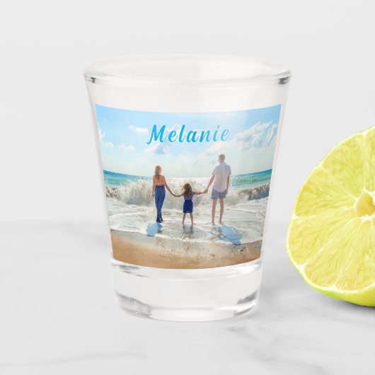 Upload uw foto Shot Glass Gift Voeg aangepaste naa Glas (Voorkant)