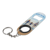 Upload Uw Foto Sleutelhanger Flesopener met Tekst Mini Flessenopener (Voorkant Gekanteld)