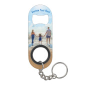 Upload Uw Foto Sleutelhanger Flesopener met Tekst Mini Flessenopener (Achterkant)