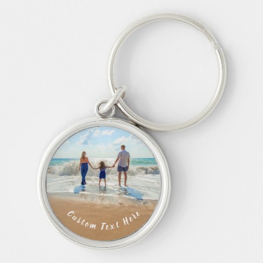 Upload Uw Foto Sleutelhanger Geschenk Aangepaste T (Voorkant)