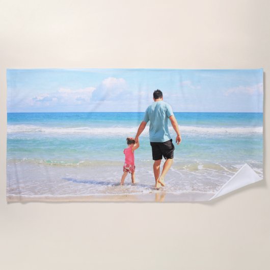 Upload Uw Foto Strandhanddoek Strandlaken (Voorkant)