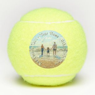 Upload Uw Foto Tennisballen Aangepaste Tekst