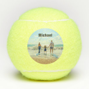 Upload Uw Foto Tennisballen Gepersonaliseerde Naam