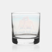 Upload Uw Foto Voeg Aangepaste Tekst Toe Gepersona Whisky Glas (Achterkant)